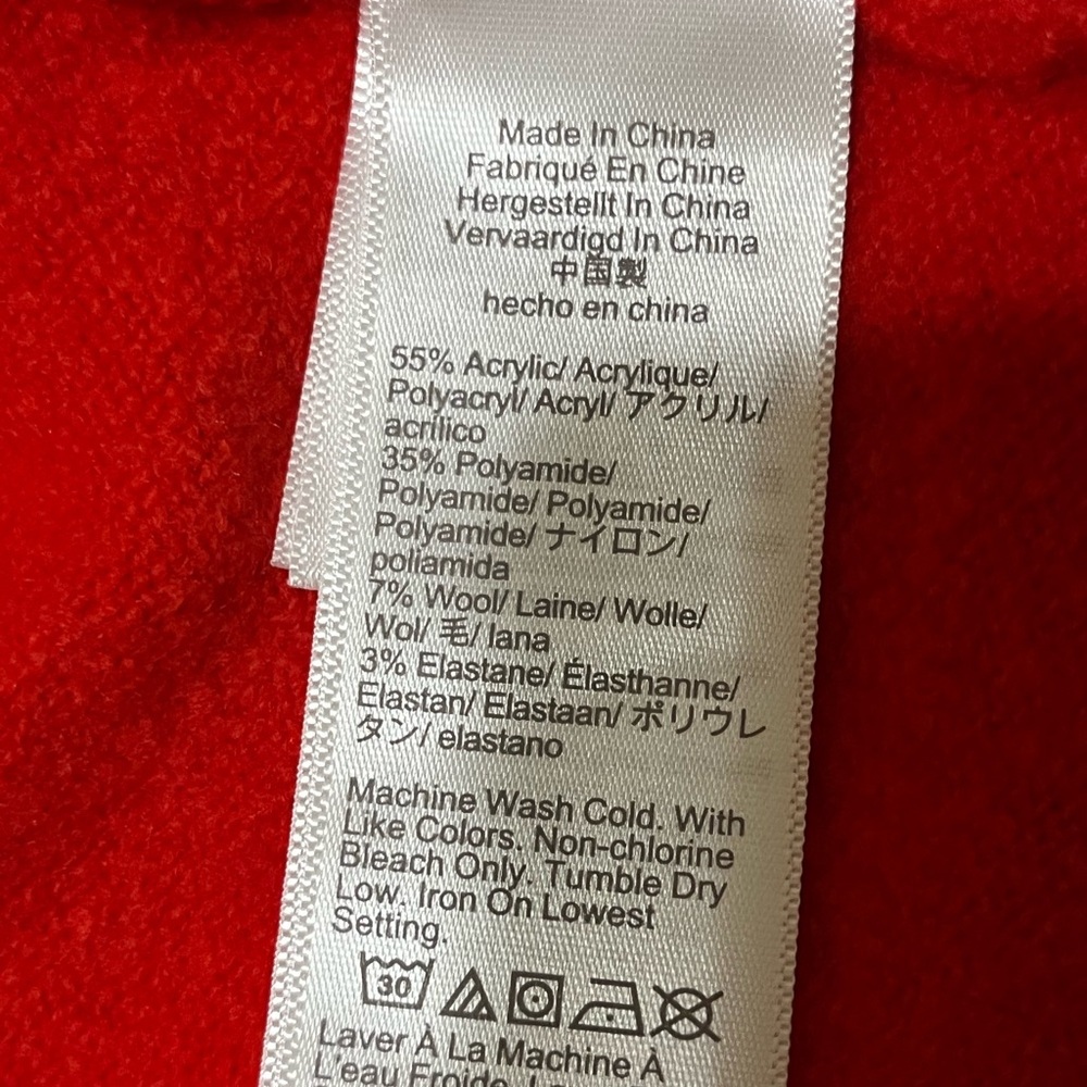NWT J. Crew Red Crewneck Machine Washable Merino Wool Blend Size Small - Picture 5 of 5